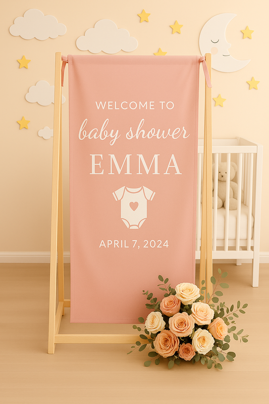 Fabric & Linen Sign | Boho Wedding Decor | Custom Name Wedding Poster | Custom Wedding Banner Natural Design Shop