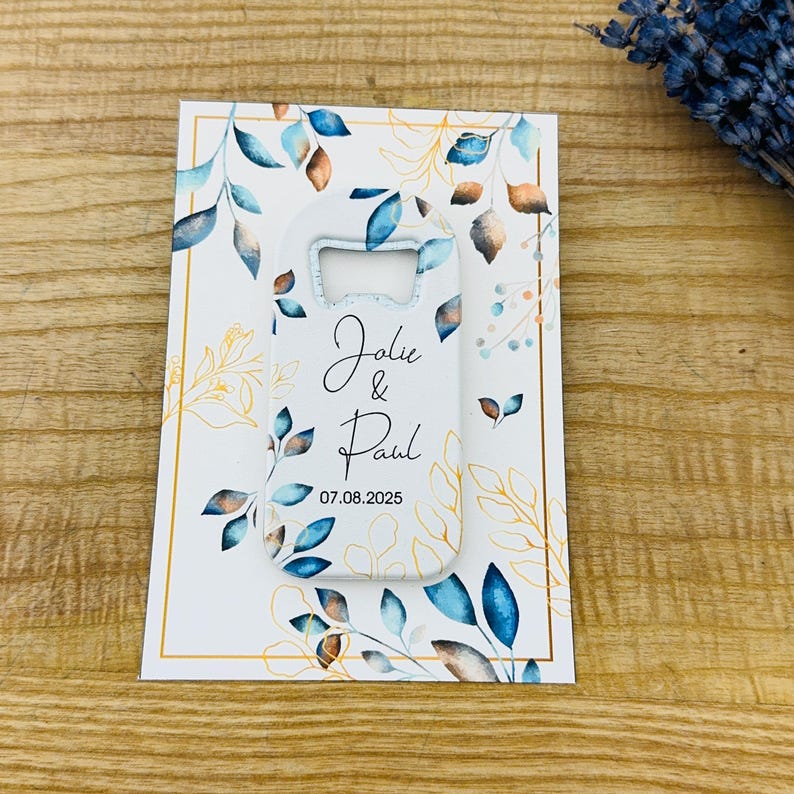 20 Pcs Personalized Wedding Magnet, Personalized Wedding Favors