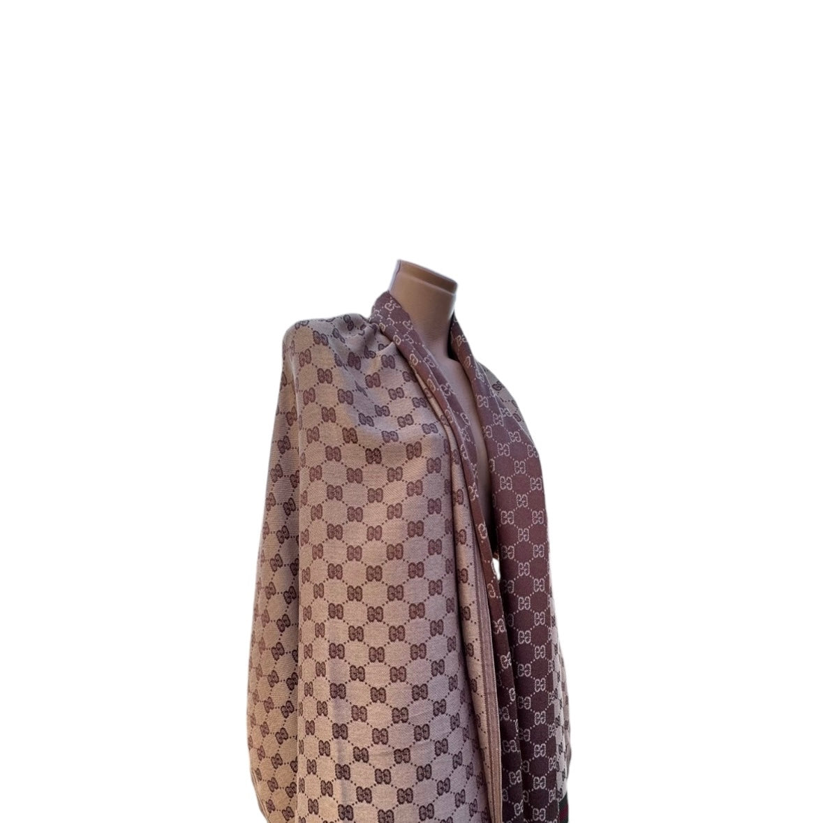 Cotton Shawl - Brown & Tan