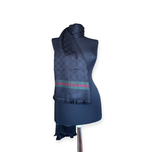 Cotton Shawl Black&Black