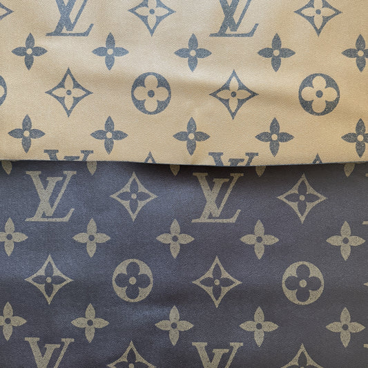 LV BIG LOGO FAUX LEATHER Natural Design Shop