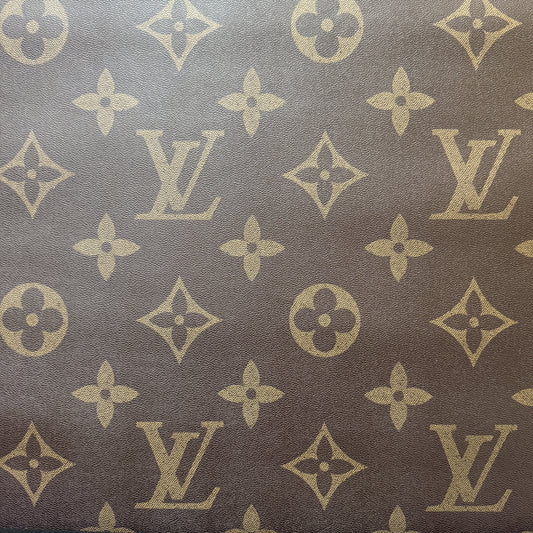 LV BIG LOGO FAUX LEATHER Natural Design Shop