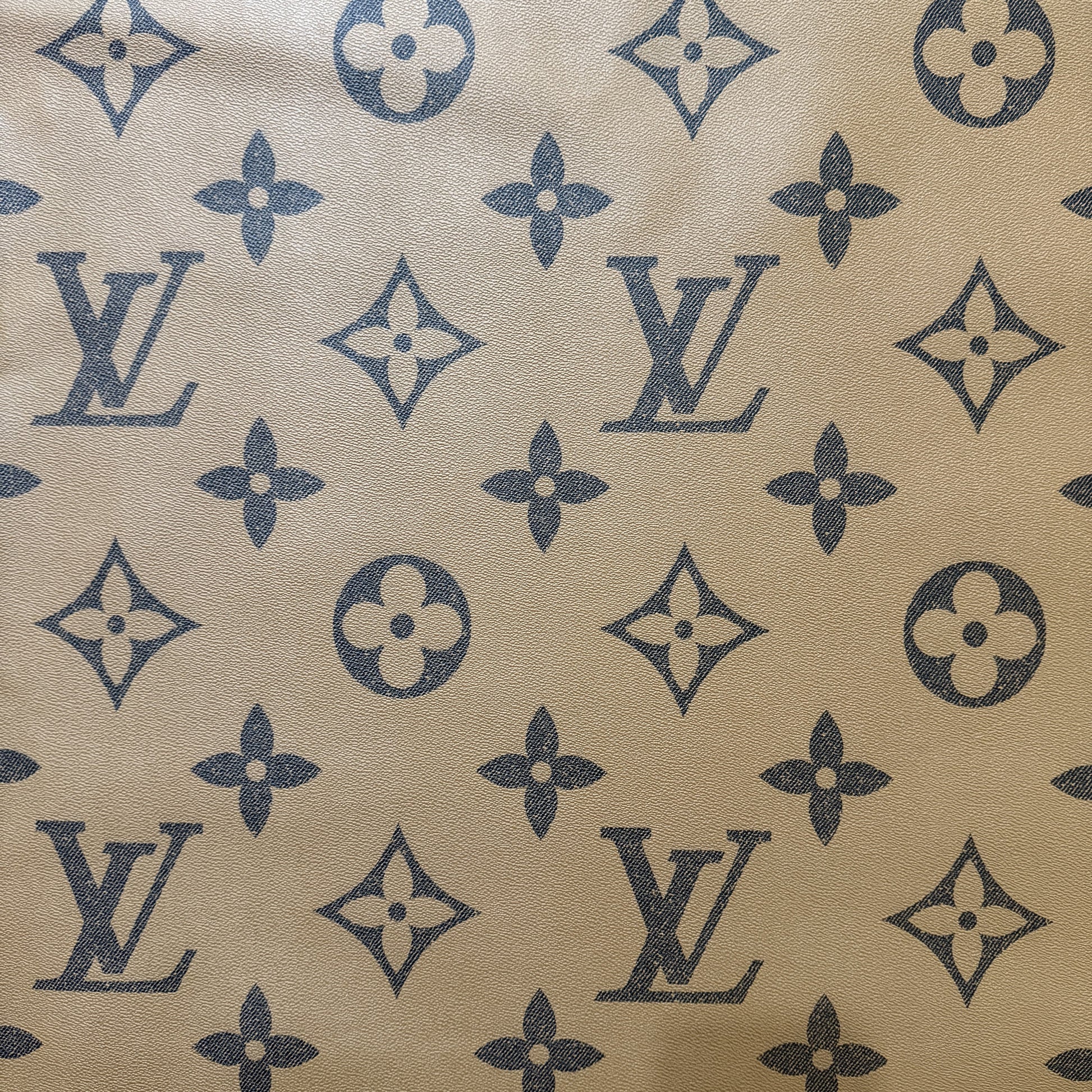 LV BIG LOGO FAUX LEATHER Natural Design Shop