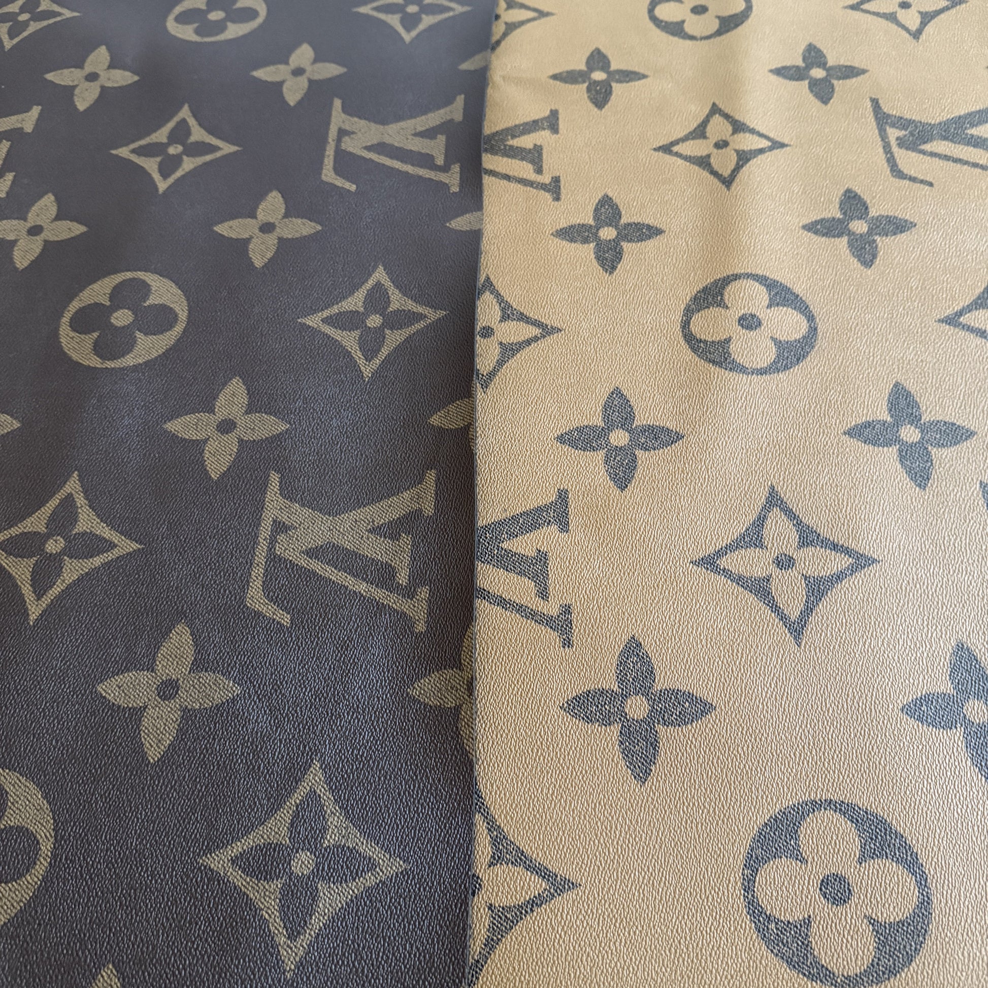 LV BIG LOGO FAUX LEATHER Natural Design Shop