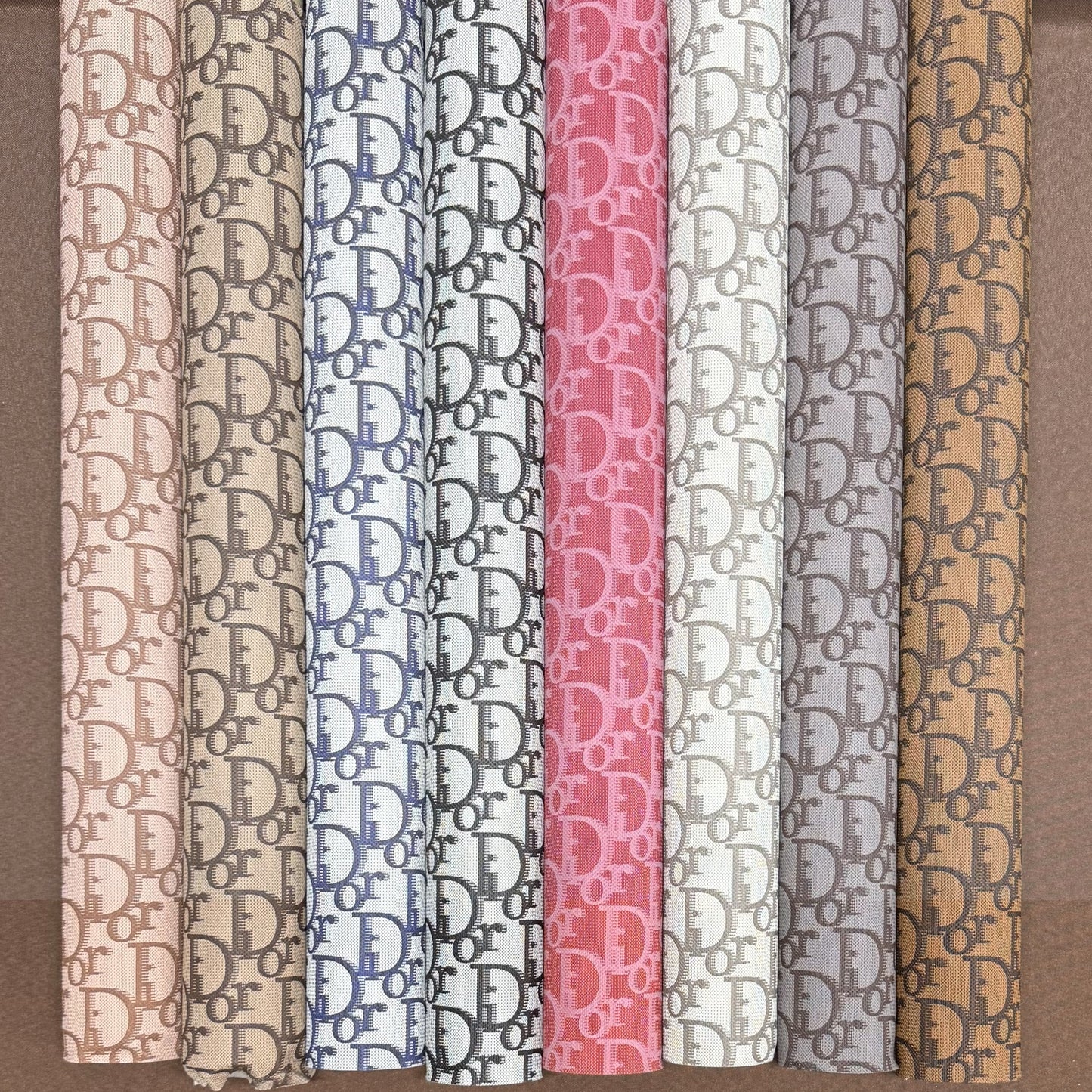 5 meters of FNd leather, 5 meters of FND fabric, 5 meters of CD and 5 meters of LV Natural Design Shop