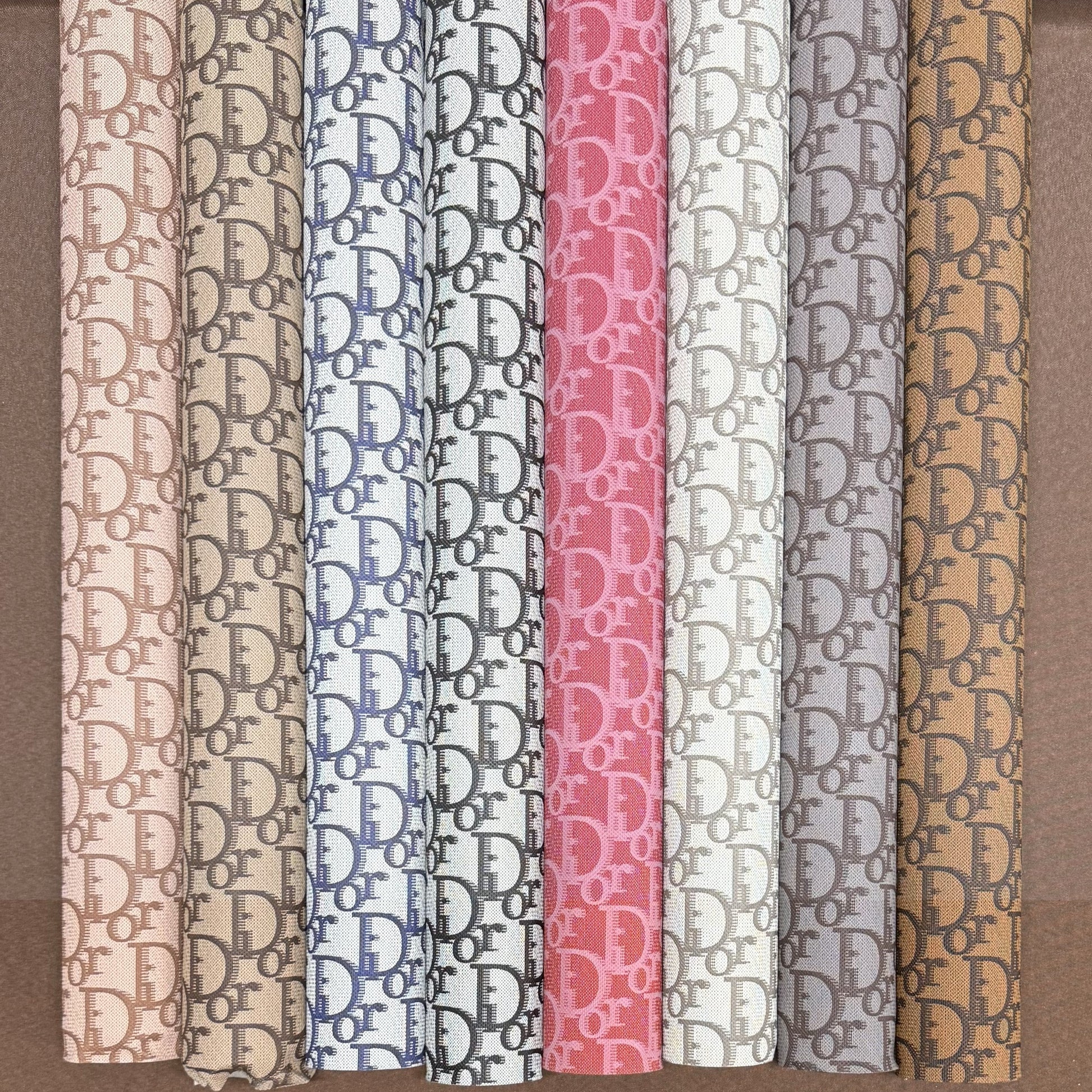 5 meters of FNd leather, 5 meters of FND fabric, 5 meters of CD and 5 meters of LV Natural Design Shop